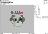 The Bubbles dog Embroidery File 6 sizes