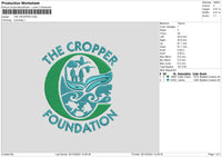 Foundationtext 02 Embroidery File 6 sizes