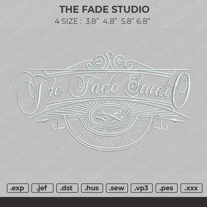 The Fade Studio Embroidery File 4 size