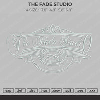 The Fade Studio Embroidery File 4 size