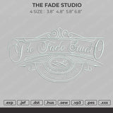 The Fade Studio Embroidery File 4 size