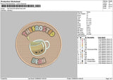 Frostedcircle Embroidery File 6 sizes