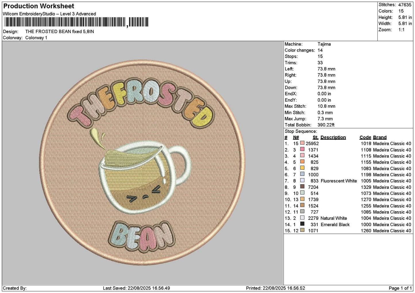 Frostedcircle Embroidery File 6 sizes