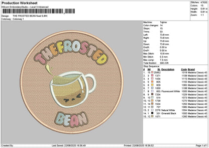 Frostedcircle Embroidery File 6 sizes