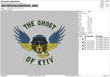 The Ghost Of Kyiv Embroidery File 4 size