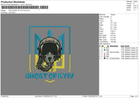 The Ghost Of Kyiv Embroidery File 4 size