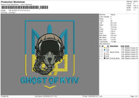 The Ghost Of Kyiv Embroidery File 4 size