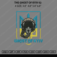 The Ghost Of Kyiv Embroidery File 4 size