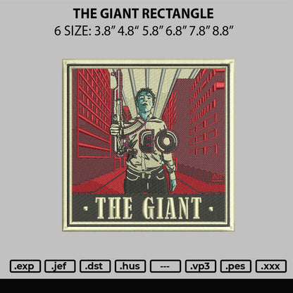 The Giant Embroidery File 6 sizes