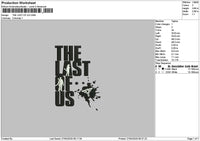 Thelasttext Embroidery File 6 sizes