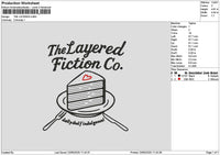 Cake Layered Embroidery File 6 sizes