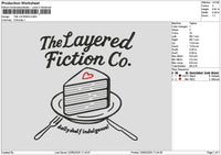 Cake Layered Embroidery File 6 sizes