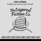Cake Layered Embroidery File 6 sizes