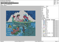 Ariel2306 Square Embroidery File 6 sizes