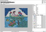 Ariel2306 Square Embroidery File 6 sizes