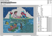 Ariel2306 Square Embroidery File 6 sizes