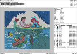 Ariel2306 Square Embroidery File 6 sizes