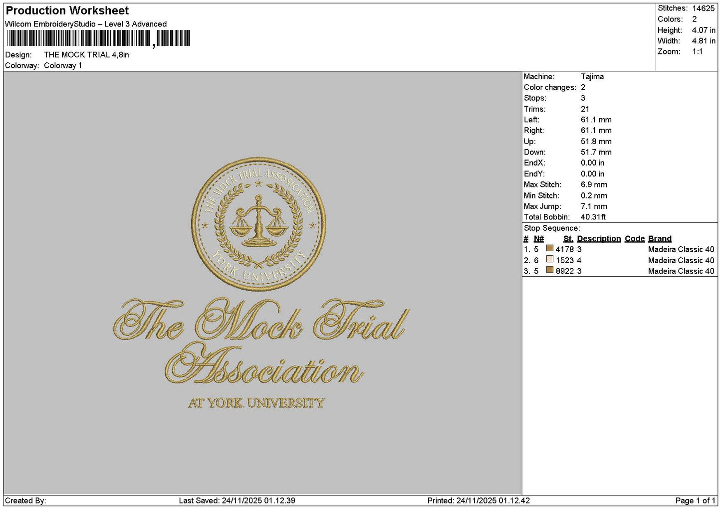Mocktext Embroidery File 6 sizes