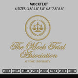 Mocktext Embroidery File 6 sizes