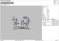 The Nest Embroidery File 6 sizes