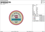 Homemadetext Embroidery File 6 sizes