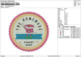 Homemadetext Embroidery File 6 sizes