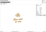 Bird Outline 01 Embroidery File 6 sizes