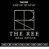 The Ree Embroidery File 4 size