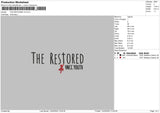 The Restored Embroidery File 4 size