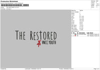 The Restored Embroidery File 4 size