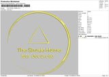 The Shade Home Embroidery File 5 sizes