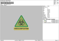 Theslumptext Embroidery File 6 sizes