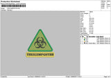 Theslumptext Embroidery File 6 sizes