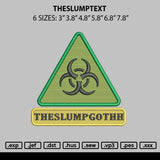 Theslumptext Embroidery File 6 sizes
