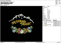 Soundtext 01 Embroidery File 6 sizes
