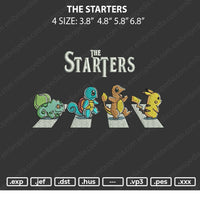 The Starters Embroidery File 4 sizes