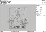 Stonertext Outline Embroidery File 6 sizes