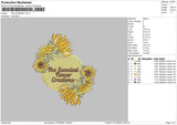 The Sunniest Embroidery File 6 sizes