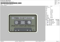 Cassette1206 Embroidery File 6 sizes