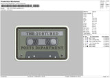 Cassette1206 Embroidery File 6 sizes