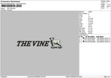 Thevinetext Embroidery File 6 sizes