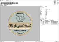 Gingered Circle Embroidery File 6 sizes