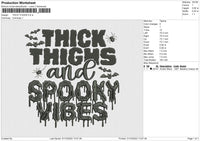 Thick Thighs Embroidery Fil 5 sizes