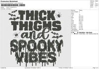 Thick Thighs Embroidery Fil 5 sizes