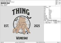 Thingtext Embroidery File 6 sizes