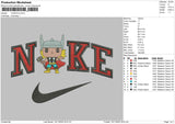 Nike Thor Chibi Embroidery File 6 sizes