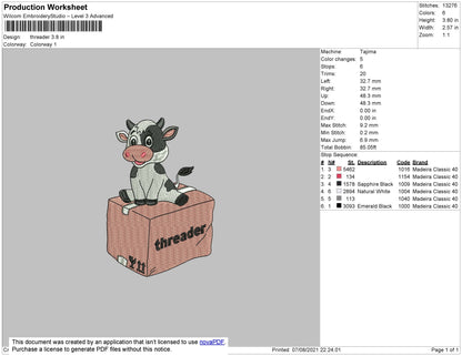 Threader Embroidery File 4 size