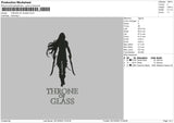 Throne Of Glass Embroidery File 6 sizes