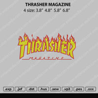 Thr4sher Magazine Embroidery File 4 size