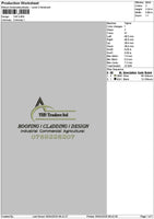 Thstext Embroidery File 6 sizes